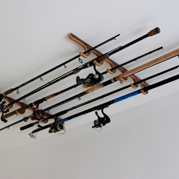 Wall/Ceiling Fishing Rod Rack - Picture 3 of 5